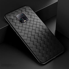 Funda Silicona Goma de Cuero Carcasa S01 para Xiaomi Redmi 10X Pro 5G Negro