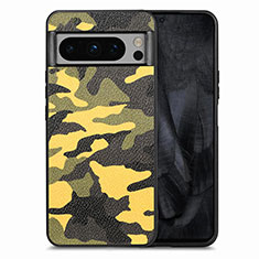 Funda Silicona Goma de Cuero Carcasa S01D para Google Pixel 8 Pro 5G Amarillo