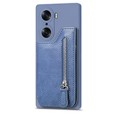 Funda Silicona Goma de Cuero Carcasa S01D para Huawei Honor 60 Pro 5G Azul