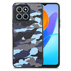 Funda Silicona Goma de Cuero Carcasa S01D para Huawei Honor 70 Lite 5G Azul