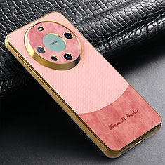 Funda Silicona Goma de Cuero Carcasa S01D para Huawei Mate 60 Pro+ Plus Oro Rosa