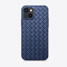 Funda Silicona Goma de Cuero Carcasa S02 para Apple iPhone 14 Azul