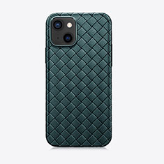 Funda Silicona Goma de Cuero Carcasa S02 para Apple iPhone 15 Verde