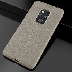 Funda Silicona Goma de Cuero Carcasa S02 para Huawei Mate 20 Oro