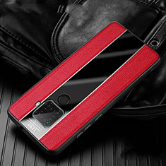 Funda Silicona Goma de Cuero Carcasa S02 para Huawei Mate 30 Lite Rojo