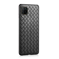 Funda Silicona Goma de Cuero Carcasa S02 para Huawei Nova 6 SE Negro