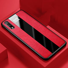 Funda Silicona Goma de Cuero Carcasa S02 para Huawei P Smart Z (2019) Rojo