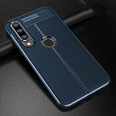 Funda Silicona Goma de Cuero Carcasa S02 para Huawei P30 Lite New Edition Azul