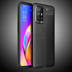 Funda Silicona Goma de Cuero Carcasa S02 para Oppo F19 Pro+ Plus 5G Negro