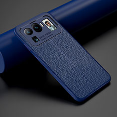 Funda Silicona Goma de Cuero Carcasa S02 para Xiaomi Mi 11 Ultra 5G Azul