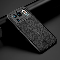 Funda Silicona Goma de Cuero Carcasa S02 para Xiaomi Mi 11 Ultra 5G Negro