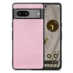 Funda Silicona Goma de Cuero Carcasa S02D para Google Pixel 7a 5G Rosa