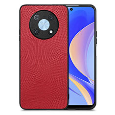 Funda Silicona Goma de Cuero Carcasa S02D para Huawei Enjoy 50 Pro Rojo