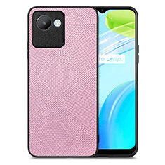 Funda Silicona Goma de Cuero Carcasa S02D para Realme C30 Rosa