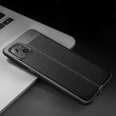 Funda Silicona Goma de Cuero Carcasa S03 para Apple iPhone 13 Mini Negro