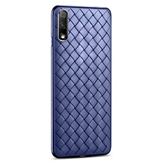 Funda Silicona Goma de Cuero Carcasa S03 para Huawei P Smart Z (2019) Azul