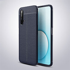 Funda Silicona Goma de Cuero Carcasa S03 para Realme X50t 5G Azul