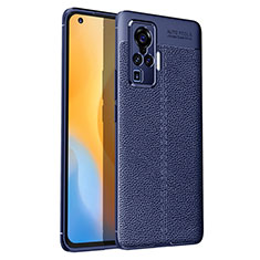 Funda Silicona Goma de Cuero Carcasa S03 para Vivo X51 5G Azul