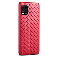 Funda Silicona Goma de Cuero Carcasa S03 para Xiaomi Mi 10 Lite Rojo