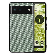 Funda Silicona Goma de Cuero Carcasa S03D para Google Pixel 6 5G Verde