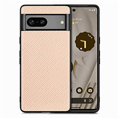 Funda Silicona Goma de Cuero Carcasa S03D para Google Pixel 7 5G Oro