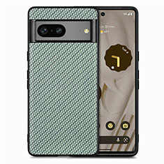 Funda Silicona Goma de Cuero Carcasa S03D para Google Pixel 7 5G Verde