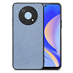 Funda Silicona Goma de Cuero Carcasa S03D para Huawei Enjoy 50 Pro Azul