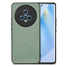 Funda Silicona Goma de Cuero Carcasa S03D para Huawei Honor Magic5 5G Verde