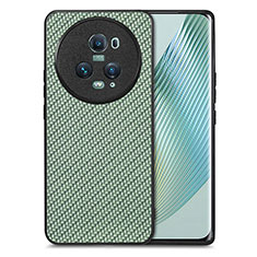 Funda Silicona Goma de Cuero Carcasa S03D para Huawei Honor Magic5 Pro 5G Verde