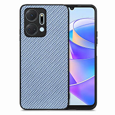 Funda Silicona Goma de Cuero Carcasa S03D para Huawei Honor X7a Azul