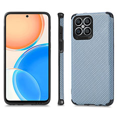 Funda Silicona Goma de Cuero Carcasa S03D para Huawei Honor X8 4G Azul