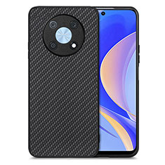 Funda Silicona Goma de Cuero Carcasa S03D para Huawei Nova Y90 Negro