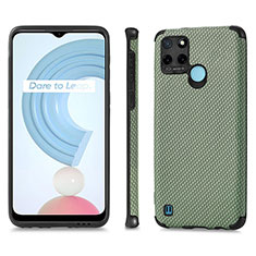 Funda Silicona Goma de Cuero Carcasa S03D para Realme C21Y Verde