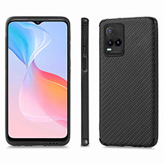 Funda Silicona Goma de Cuero Carcasa S03D para Vivo Y32 4G Negro