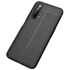 Funda Silicona Goma de Cuero Carcasa S04 para Realme X50t 5G Negro