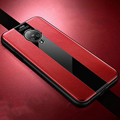 Funda Silicona Goma de Cuero Carcasa S04 para Vivo Nex 3 5G Rojo