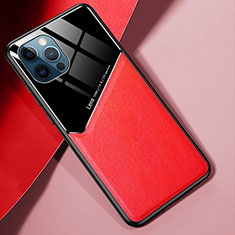 Funda Silicona Goma de Cuero Carcasa S05 para Apple iPhone 13 Pro Rojo