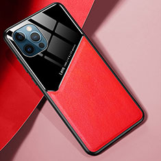 Funda Silicona Goma de Cuero Carcasa S05 para Apple iPhone 16 Pro Max Rojo