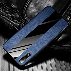 Funda Silicona Goma de Cuero Carcasa S05 para Huawei P Smart Z (2019) Azul