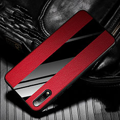 Funda Silicona Goma de Cuero Carcasa S05 para Huawei P Smart Z (2019) Rojo