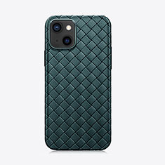 Funda Silicona Goma de Cuero Carcasa S06 para Apple iPhone 13 Mini Verde