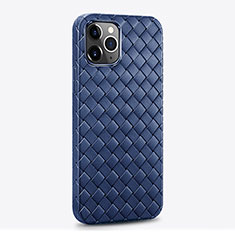 Funda Silicona Goma de Cuero Carcasa S06 para Apple iPhone 14 Pro Azul