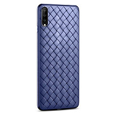 Funda Silicona Goma de Cuero Carcasa S06 para Huawei P Smart Pro (2019) Azul