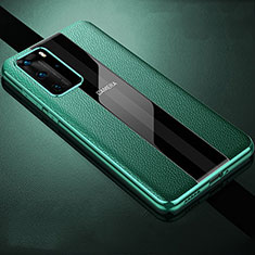 Funda Silicona Goma de Cuero Carcasa S06 para Huawei P40 Pro Verde