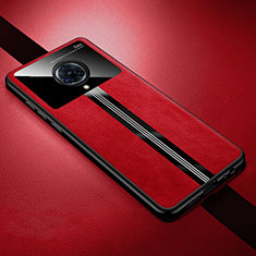 Funda Silicona Goma de Cuero Carcasa S06 para Vivo Nex 3 Rojo