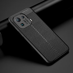 Funda Silicona Goma de Cuero Carcasa S07 para Xiaomi Mi 11 Pro 5G Negro