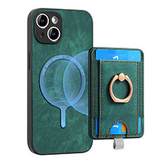 Funda Silicona Goma de Cuero Carcasa SD1 para Apple iPhone 14 Plus Verde