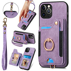 Funda Silicona Goma de Cuero Carcasa SD1 para Apple iPhone 16 Pro Purpura Claro