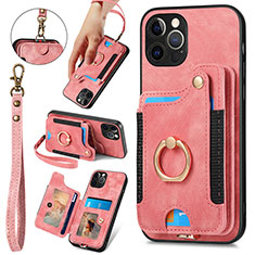 Funda Silicona Goma de Cuero Carcasa SD1 para Apple iPhone 16 Pro Rosa