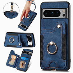 Funda Silicona Goma de Cuero Carcasa SD1 para Google Pixel 6a 5G Azul